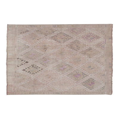 Vintage Faded Turkish Jajim Kilim Rug 5'2'' x 7'3''