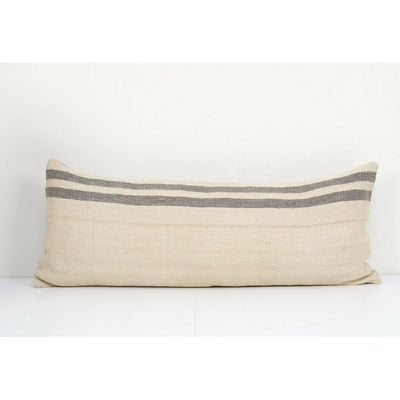 14" x 38" Striped Pillow Cases Fashioned Out of a Mid-20th Century