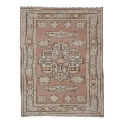 Decorative Turkish Rug, Soft Color Oushak Rug, Living Room Rug 5'9'' X 7'5''
