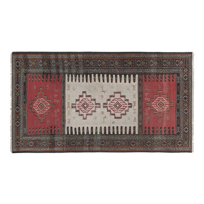 Vintage Animal Turkish Soumac Kilim Rug 3'6'' x 6'1''