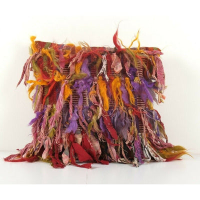 Vintage Turkish Shaggy Pillow
