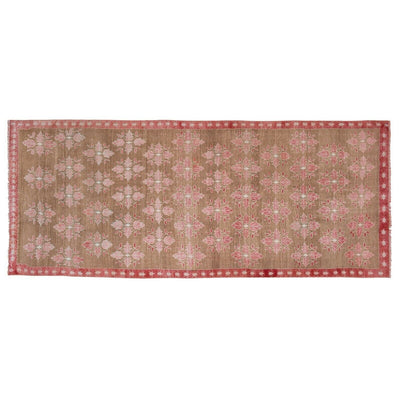 Vintage Floral Turkish Karapinar Rug 4'3" X 10'4"