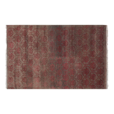 Vintage Green Turkish Tulu Rug 4'2'' x 5'10''