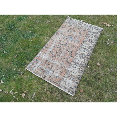 Front of Kitchen Sink Rug Hand Made Faded Mini Rug 2'3" X 4'3"