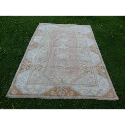 Vintage Turkish Soft Color Living Room Rug, Shabby Chic 6'4'' x 8'9''