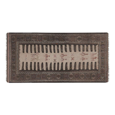 Vintage Turkish Animal Pictorial Sumac Rug 3'3'' x 5'11''