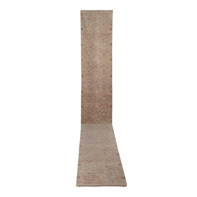 Distressed Extra Long Turkish Runner Rug - Stair Carpet 2'9'' x 18'10''