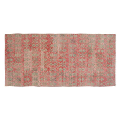 4.7 x 9.9 Ft. Vintage Handmade Muted Color Foyer Turkish Oushak Wool Rug Runner