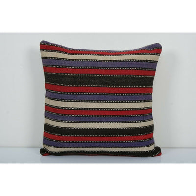20" x 20" Turkish Kilim Pillow, Bohemian Kilim Pillow