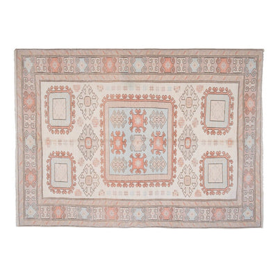 Vintage Wool Cream Southwest Rug, Oriental Turkey Oushak Rug 5'8'' x 7'8''