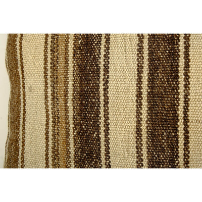 Square White Kilim Pillow, Tribal Vintage Kilim Pillow