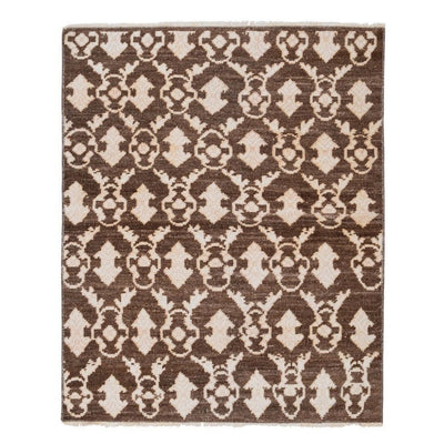 Vintage Square Brown Turkish Karapinar Rug 2'9'' x 3'6''