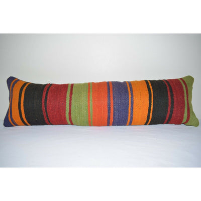 12" X 40" Bohemian Bedding Kilim Pillow Cover,Animal Pattern Woven Bed Pillow