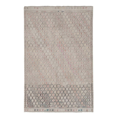 Vintage Faded Turkish Jajim Kilim Rug 5'3'' x 7'11''