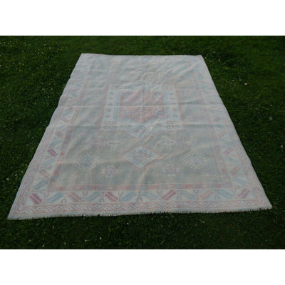 Distressed Oversize Turkish Kars Oushak Rug - 6'10'' x 8'9''
