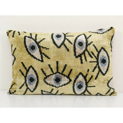 Silk Ikat Eye Pillow Pillow Cover 16" x 24"