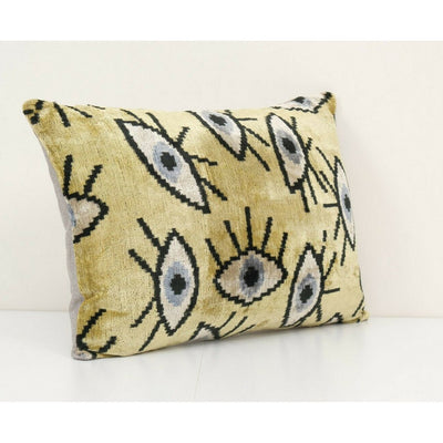 Silk Ikat Eye Pillow Pillow Cover 16" x 24"
