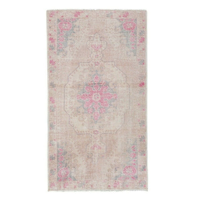 Decorative Soft Colors Rug, Overdyed Flat Weave Handmade Rugs 4'3'' x 7'3''