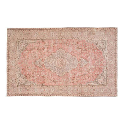 Vintage Floral Woolen Sparta Rug - Room Size Carpet 6' X 8'9"