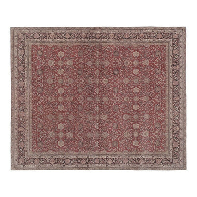 Hand Knotted Contemporary Large Turkish Oushak Rug with Mid-Century Design