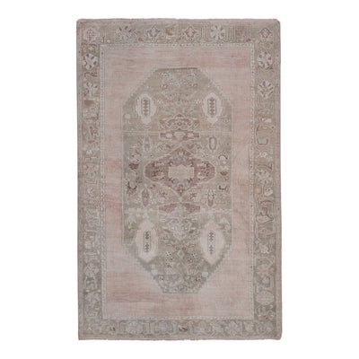 Soft Neutral Colors Rug, Southwest Wool Rug, Oriental Turkey Oushak Rug
