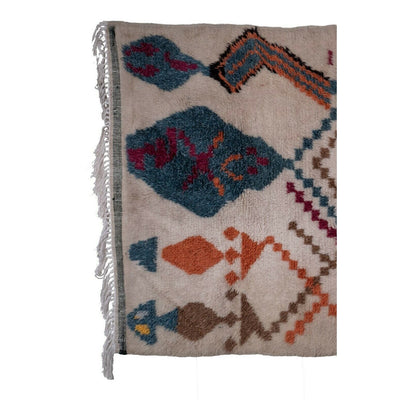 Vintage Moroccan Tulu Rug - Large Art Deco Berber Rug 4'12'' X 9'10''
