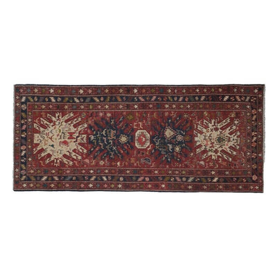 Vintage Anatolian Animal Soumac Runner Rug 4'5'' x 9'8''