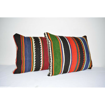 18" X 24" Set of 2 Throw Pillows for Couch Lumbar Pillow Covers Woven Pillow