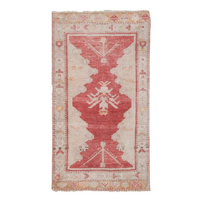Turkish Boho Handmade Small Runner 1'8'' x 3'1''