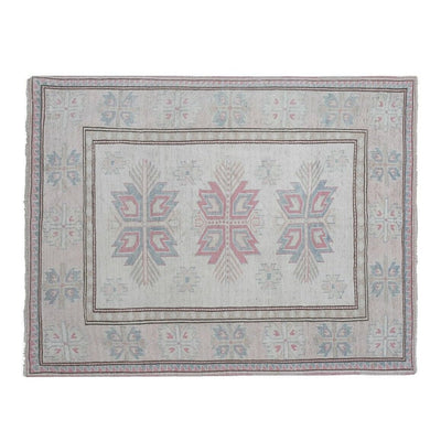 Decorative Soft Muted Color Turkish Oushak Rug, Living Room Rug 5'11'' x 7'3''