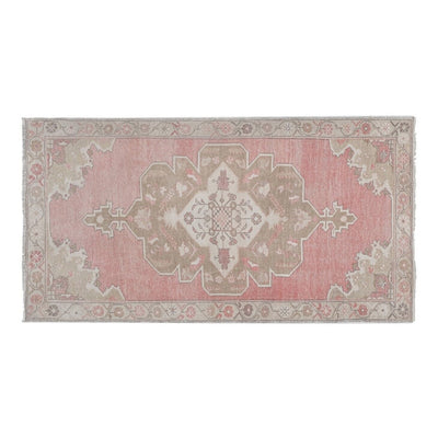 Vintage Pale Turkish Oushak Carpet Rug 4'6'' x 8'1''