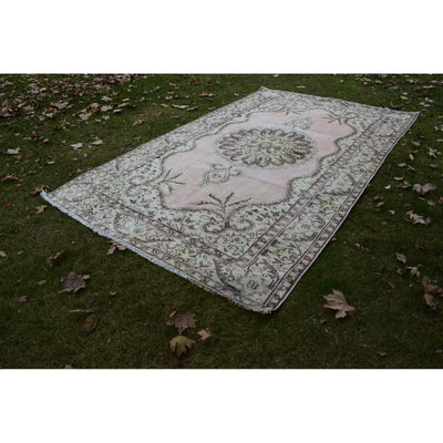 Vintage Turkish Oushak Rug, Oversize Office Size AnatolianArea Rug 6'3" X 10'2"