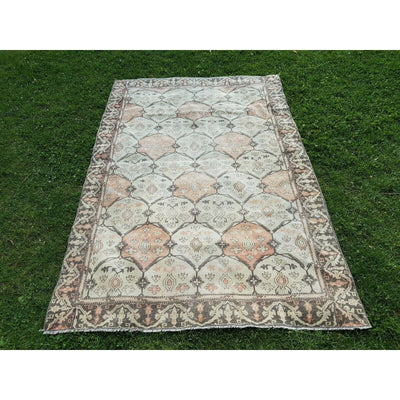 Caucasian Carpet, Decorative Soft Muted Warm Colors Rug 4'7'' x 6'10''