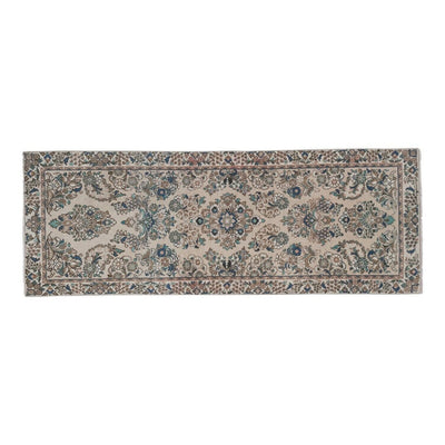 1970s Vintage Floral Turkish Runner Rug 2'4'' x 6'4''