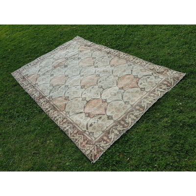 Caucasian Carpet, Decorative Soft Muted Warm Colors Rug 4'7'' x 6'10''