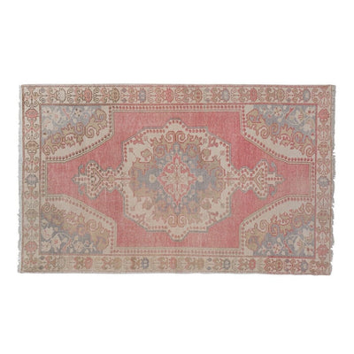 Vintage Pale Turkish Oushak Rug - Designer Carpet 4'6'' x 7'2''