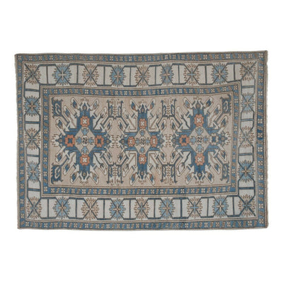 Vintage Turkish Kars Rug with Mid-Century Modern Style - Traditional Carpet
