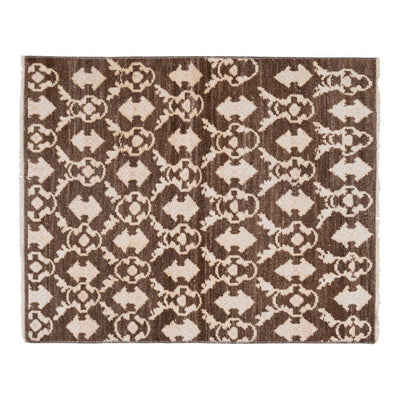 Vintage Square Brown Turkish Karapinar Rug 2'9'' x 3'6''