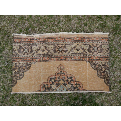 Turkish Oushak Yastik Rug 20'' X 34''