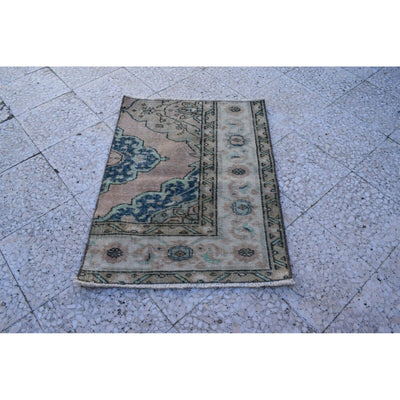 26'' X 35'' Old Traditional Turkish Carpet Oriental Hand Made Small Square Rug