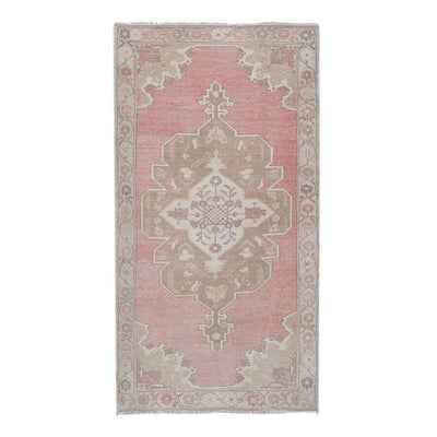 Vintage Pale Turkish Oushak Carpet Rug 4'6'' x 8'1''