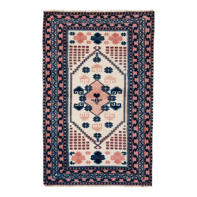 Vintage Turkish Yagcibedir Rug 3'6" X 5'6"