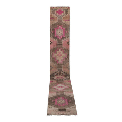 Turkish Oushak Extra Long Runner, Stair Carpet 2'9'' X 18'6''