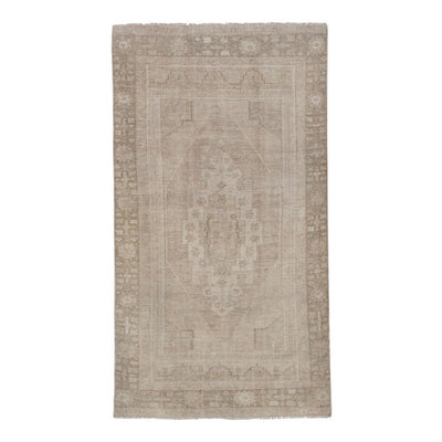 Vintage Faded Handknotted Turkish Taspinar Rug 3'7" X 6'8"