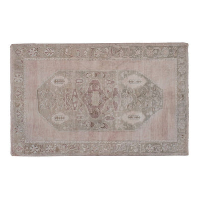 Soft Neutral Colors Rug, Southwest Wool Rug, Oriental Turkey Oushak Rug