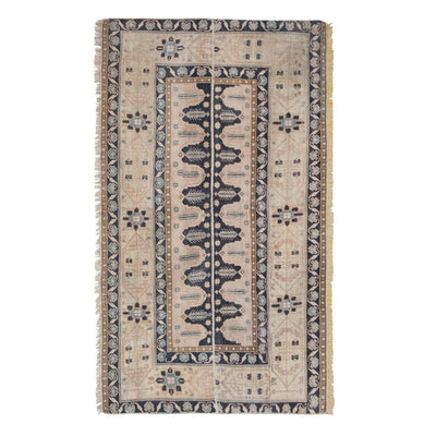 Distressed Tree of Life Pattern Turkish Karapinar Rug 2'10" X 4'9"