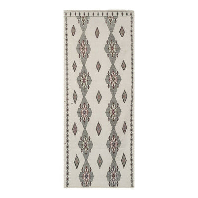 Vintage Wool Nomadic Deco Jajim Kilim Rug