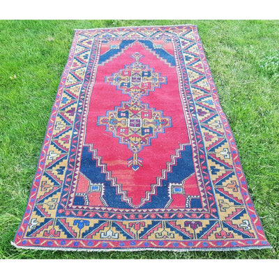 Oriental Turkish Oushak , Rug, Handknotted Wool 3'10" X 6'9"