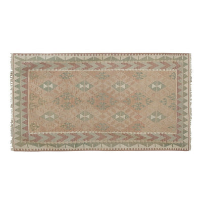 Classic Handwoven Turkish Konya Kilim Production Rug 4'6" X 7'7"