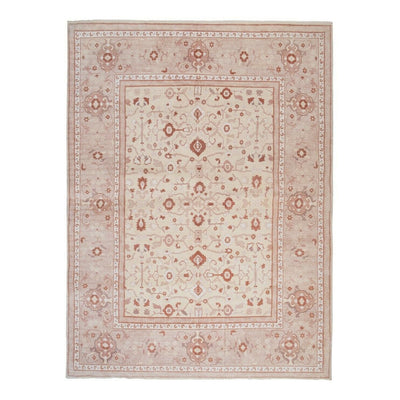 Hand Knotted Contemporary Large Turkish Oushak Rug with Mid-Century 8' X 10'12"